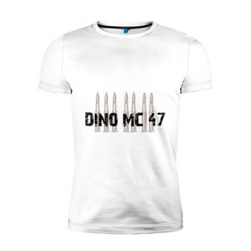 Мужская футболка премиум с принтом Dino MC 47 , 92% хлопок, 8% лайкра | приталенный силуэт, круглый вырез ворота, длина до линии бедра, короткий рукав | 