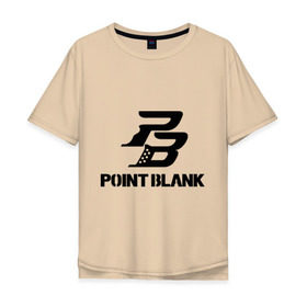 Мужская футболка хлопок Oversize с принтом Point Blank , 100% хлопок | свободный крой, круглый ворот, “спинка” длиннее передней части | pb | поинт блэнк