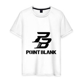 Мужская футболка хлопок с принтом Point Blank , 100% хлопок | прямой крой, круглый вырез горловины, длина до линии бедер, слегка спущенное плечо. | pb | поинт блэнк