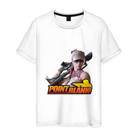 Мужская футболка хлопок с принтом Point Blank , 100% хлопок | прямой крой, круглый вырез горловины, длина до линии бедер, слегка спущенное плечо. | point blank | поинт блэнк