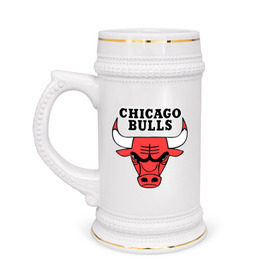 Кружка пивная с принтом Chicago Bulls ,  керамика (Материал выдерживает высокую температуру, стоит избегать резкого перепада температур) |  объем 630 мл | chicago bulls | newtop | swag | swag style | toplanding | одежда сваг | сваг | сваг стиль | свег | свог | свэг | чикаго булз