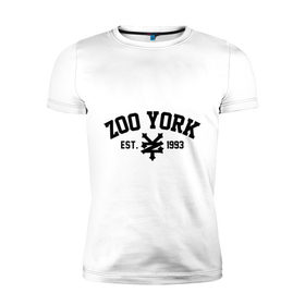 Мужская футболка премиум с принтом Zoo York , 92% хлопок, 8% лайкра | приталенный силуэт, круглый вырез ворота, длина до линии бедра, короткий рукав | Тематика изображения на принте: 300 | york | zoo | антибренд | зоо | йорк