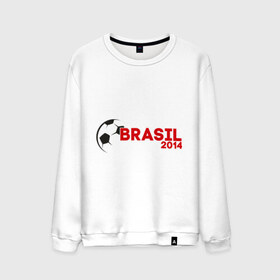 Мужской свитшот хлопок с принтом BRASIL 2014 , 100% хлопок |  | бразилия