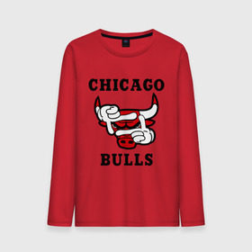 Мужской лонгслив хлопок с принтом Chicago Bulls Swag , 100% хлопок |  | bulls | chicago | new | swag | буллс | чикаго