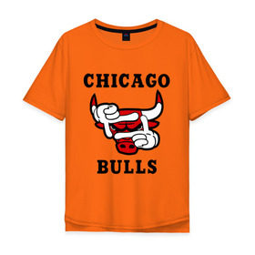 Мужская футболка хлопок Oversize с принтом Chicago Bulls Swag , 100% хлопок | свободный крой, круглый ворот, “спинка” длиннее передней части | Тематика изображения на принте: bulls | chicago | new | swag | буллс | чикаго