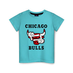 Детская футболка хлопок с принтом Chicago Bulls Swag , 100% хлопок | круглый вырез горловины, полуприлегающий силуэт, длина до линии бедер | Тематика изображения на принте: bulls | chicago | new | swag | буллс | чикаго