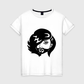 Женская футболка хлопок с принтом Кончита , 100% хлопок | прямой крой, круглый вырез горловины, длина до линии бедер, слегка спущенное плечо | conchita | conchita wurst | eurovision | евровидение | кончита | кончита вурст