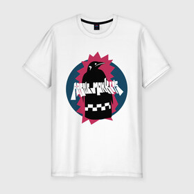 Мужская футболка премиум с принтом Arctic monkeys penguin , 92% хлопок, 8% лайкра | приталенный силуэт, круглый вырез ворота, длина до линии бедра, короткий рукав | arctic monkeys | пингвин