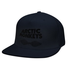 Кепка снепбек с прямым козырьком с принтом Arctic monkeys wave , хлопок 100% |  | arctic monkeys