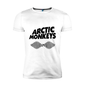 Мужская футболка премиум с принтом Arctic monkeys wave , 92% хлопок, 8% лайкра | приталенный силуэт, круглый вырез ворота, длина до линии бедра, короткий рукав | Тематика изображения на принте: arctic monkeys