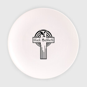 Тарелка с принтом Black Sabbath , фарфор | диаметр - 210 мм
диаметр для нанесения принта - 120 мм | black sabbath