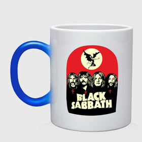 Кружка хамелеон с принтом Black Sabbath , керамика | меняет цвет при нагревании, емкость 330 мл | black sabbath