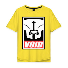 Мужская футболка хлопок Oversize с принтом Faceless Void Dota2 , 100% хлопок | свободный крой, круглый ворот, “спинка” длиннее передней части | dota | faceless | obey | void | войд | дота