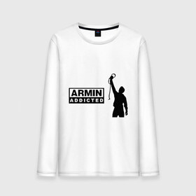 Мужской лонгслив хлопок с принтом Armin addicted , 100% хлопок |  | addicted | buuren | van | аrmin