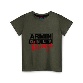 Детская футболка хлопок с принтом Armin only - mirage , 100% хлопок | круглый вырез горловины, полуприлегающий силуэт, длина до линии бедер | Тематика изображения на принте: addicted | buuren | mirage | van | аrmin
