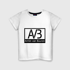 Детская футболка хлопок с принтом Armin van buuren logo , 100% хлопок | круглый вырез горловины, полуприлегающий силуэт, длина до линии бедер | Тематика изображения на принте: addicted | buuren | van | аrmin