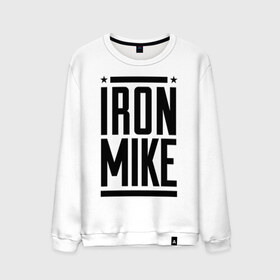 Мужской свитшот хлопок с принтом Iron Mike , 100% хлопок |  | Тематика изображения на принте: iron | mike | бокс | железный | замбидис | майк | чемпион