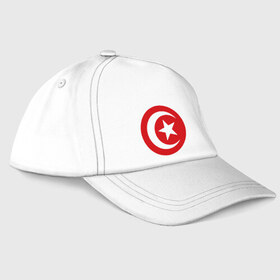 Бейсболка с принтом Тунис , 100% хлопок | классический козырек, металлическая застежка-регулятор размера | Тематика изображения на принте: звезда | полумесяц | тунис | флаг