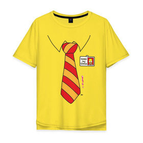 Мужская футболка хлопок Oversize с принтом Костюм Гомера , 100% хлопок | свободный крой, круглый ворот, “спинка” длиннее передней части | Тематика изображения на принте: гомер