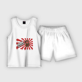 Детская пижама с шортами хлопок с принтом DOMO JDM ,  |  | Тематика изображения на принте: domo kun | jdm | street racing | style | автотюнинг | домо кун | домокун | японские авто