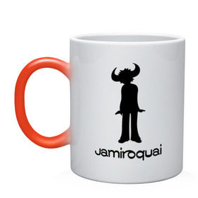 Кружка хамелеон с принтом Jamiroquai , керамика | меняет цвет при нагревании, емкость 330 мл | funk | jamiroquai | jazz | джаз | джамирокуай | фанк