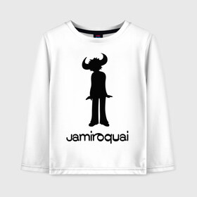 Детский лонгслив хлопок с принтом Jamiroquai , 100% хлопок | круглый вырез горловины, полуприлегающий силуэт, длина до линии бедер | funk | jamiroquai | jazz | джаз | джамирокуай | фанк