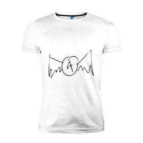 Мужская футболка премиум с принтом Aerosmith (draw logo) , 92% хлопок, 8% лайкра | приталенный силуэт, круглый вырез ворота, длина до линии бедра, короткий рукав | aerosmith | draw | logo | логотип | рисованный
