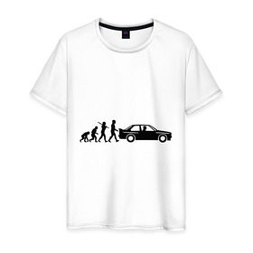 Мужская футболка хлопок с принтом Бмв эволюция , 100% хлопок | прямой крой, круглый вырез горловины, длина до линии бедер, слегка спущенное плечо. | bmw | evolution | автомобиль | бмв | развитие | эволюция