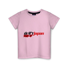 Детская футболка хлопок с принтом DRIFT JAPAN streetstyle , 100% хлопок | круглый вырез горловины, полуприлегающий силуэт, длина до линии бедер | дрифт