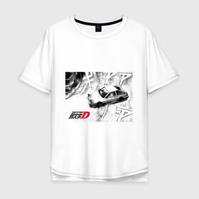 Мужская футболка хлопок Oversize с принтом Initial D , 100% хлопок | свободный крой, круглый ворот, “спинка” длиннее передней части | 86 | anime | corolla | d | dream | initial | jdm | levin | toyota | trueno | ае86 | аниме | анимэ | гонщик | инициал | инишиал | левин | манга | тойота | улица | хачироку