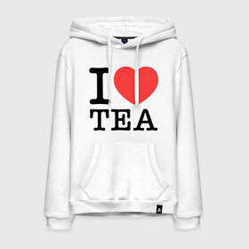 Мужская толстовка хлопок с принтом I love tea , френч-терри, мягкий теплый начес внутри (100% хлопок) | карман-кенгуру, эластичные манжеты и нижняя кромка, капюшон с подкладом и шнурком | heart | love | tea | люблю | сердце | чай