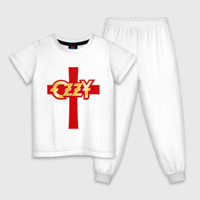 Детская пижама хлопок с принтом Ozzy Osbourne (Оззи Осборн) , 100% хлопок |  брюки и футболка прямого кроя, без карманов, на брюках мягкая резинка на поясе и по низу штанин
 | 