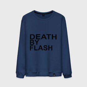 Мужской свитшот хлопок с принтом Death by flash , 100% хлопок |  | flash