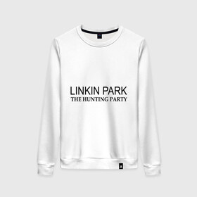 Женский свитшот хлопок с принтом Linkin Park The hunting party , 100% хлопок | прямой крой, круглый вырез, на манжетах и по низу широкая трикотажная резинка  | hunting | linkin | park | party