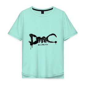 Мужская футболка хлопок Oversize с принтом Эмблема Devil May Cry , 100% хлопок | свободный крой, круглый ворот, “спинка” длиннее передней части | dmc | данте
