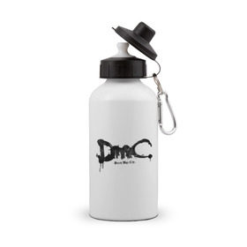 Бутылка спортивная с принтом Эмблема Devil May Cry , металл | емкость — 500 мл, в комплекте две пластиковые крышки и карабин для крепления | dmc | данте