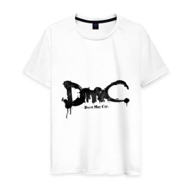 Мужская футболка хлопок с принтом Эмблема Devil May Cry , 100% хлопок | прямой крой, круглый вырез горловины, длина до линии бедер, слегка спущенное плечо. | dmc | данте