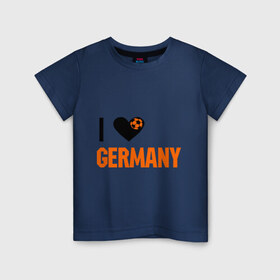 Детская футболка хлопок с принтом I love Germany , 100% хлопок | круглый вырез горловины, полуприлегающий силуэт, длина до линии бедер | deutsch | football | germany | heart | love | германия | люблю | мяч | сердце | футбол