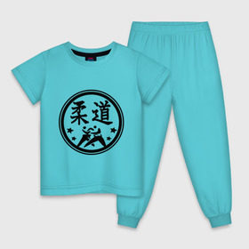 Детская пижама хлопок с принтом Дзюдо , 100% хлопок |  брюки и футболка прямого кроя, без карманов, на брюках мягкая резинка на поясе и по низу штанин
 | Тематика изображения на принте: дзюдо