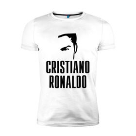 Мужская футболка премиум с принтом Cristiano Ronaldo 7 , 92% хлопок, 8% лайкра | приталенный силуэт, круглый вырез ворота, длина до линии бедра, короткий рукав | cristiano ronaldo | мяч | спорт | футбол