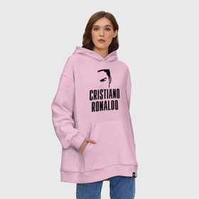 Худи SuperOversize хлопок с принтом Cristiano Ronaldo 7 , 70% хлопок, 30% полиэстер, мягкий начес внутри | карман-кенгуру, эластичная резинка на манжетах и по нижней кромке, двухслойный капюшон
 | cristiano ronaldo | мяч | спорт | футбол