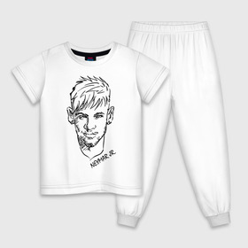 Детская пижама хлопок с принтом Neymar Jr , 100% хлопок |  брюки и футболка прямого кроя, без карманов, на брюках мягкая резинка на поясе и по низу штанин
 | Тематика изображения на принте: 