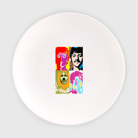Тарелка с принтом The Beatles , фарфор | диаметр - 210 мм
диаметр для нанесения принта - 120 мм | 