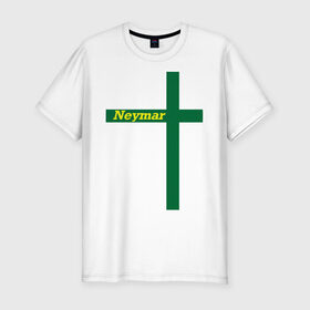 Мужская футболка премиум с принтом Neymar , 92% хлопок, 8% лайкра | приталенный силуэт, круглый вырез ворота, длина до линии бедра, короткий рукав | бразилия | неймар