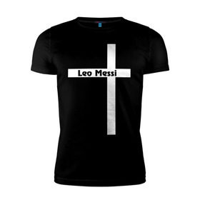 Мужская футболка премиум с принтом Leo Messi , 92% хлопок, 8% лайкра | приталенный силуэт, круглый вырез ворота, длина до линии бедра, короткий рукав | Тематика изображения на принте: месси