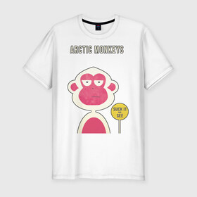 Мужская футболка премиум с принтом Arctic Monkeys , 92% хлопок, 8% лайкра | приталенный силуэт, круглый вырез ворота, длина до линии бедра, короткий рукав | arctic | monkeys