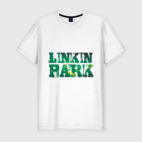 Мужская футболка премиум с принтом Linkin Park , 92% хлопок, 8% лайкра | приталенный силуэт, круглый вырез ворота, длина до линии бедра, короткий рукав | 