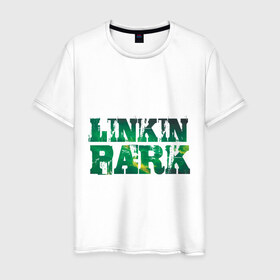 Мужская футболка хлопок с принтом Linkin Park , 100% хлопок | прямой крой, круглый вырез горловины, длина до линии бедер, слегка спущенное плечо. | 