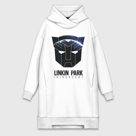 Платье-худи хлопок с принтом Linkin Park ,  |  | iridescent | linkin | park | transformers | автоботы | трансформеры
