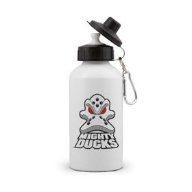 Бутылка спортивная с принтом HC Anaheim Ducks , металл | емкость — 500 мл, в комплекте две пластиковые крышки и карабин для крепления | anaheim | club | ducks | hockey | клуб | хоккей
